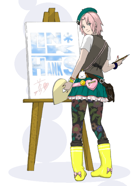 Sakura loves art...